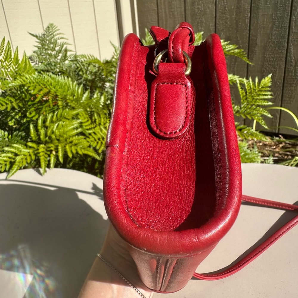 Vintage Coach Bag Abbie Red 9017 - Picture 3 of 9